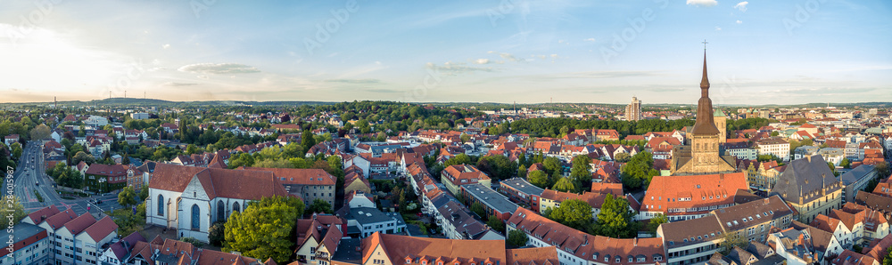 Osnabrück von oben - obrazy, fototapety, plakaty 
