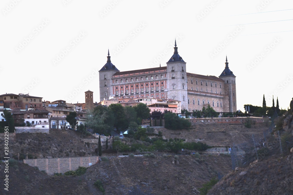 Fototapeta premium Toledo, Spain old town cityscape at the Alcazar