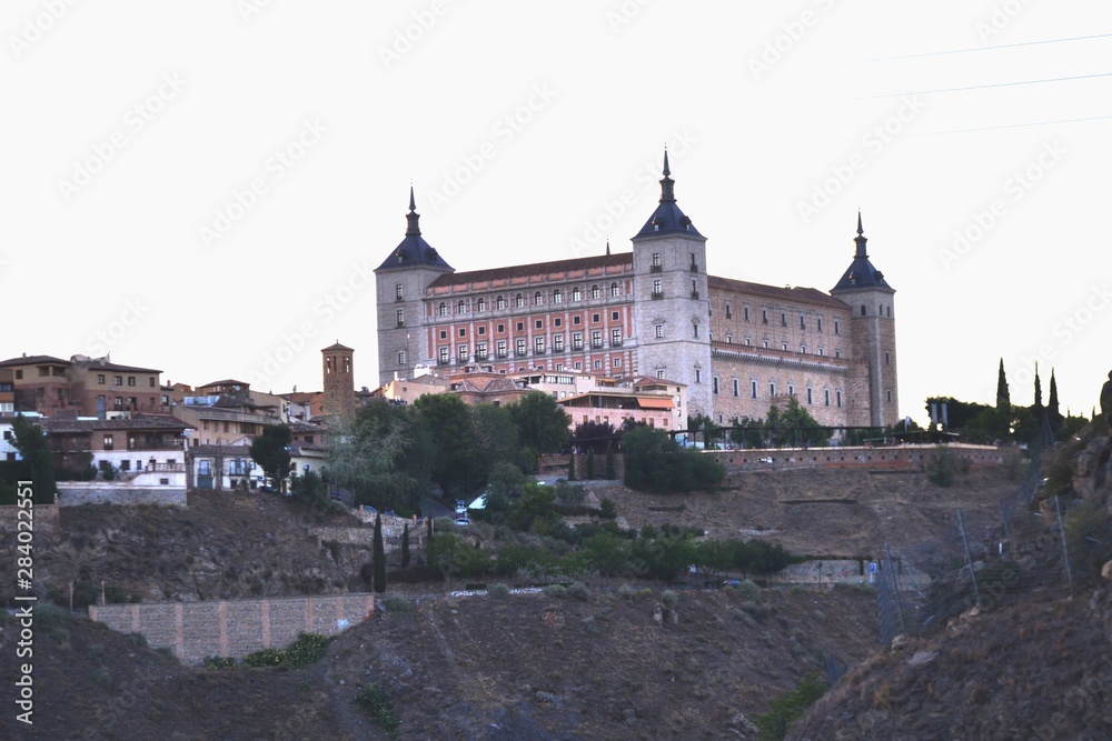 Toledo, Spain old town cityscape at the Alcazar