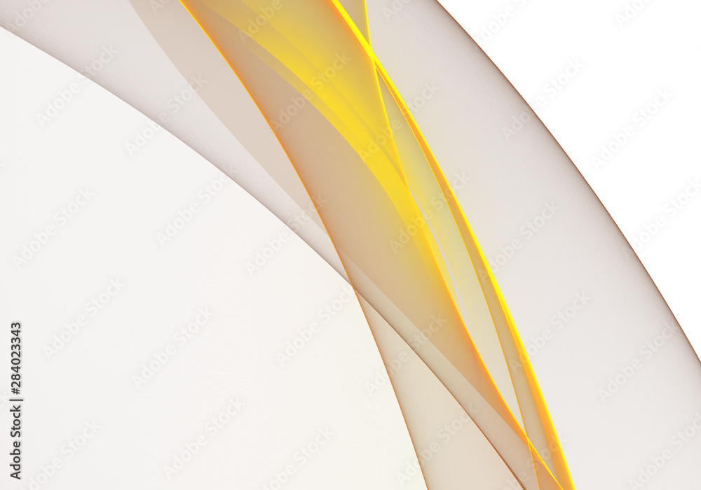 Abstract background waves. White and yellow abstract background for business card or wallpaper