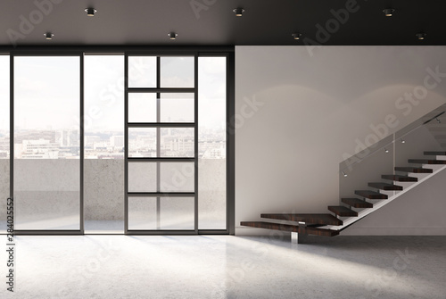 large luxury modern bright interiors room illustration 3D rendering