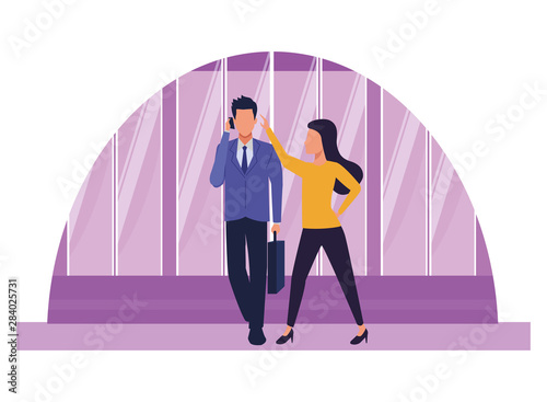 Executive business entrepreneur couple