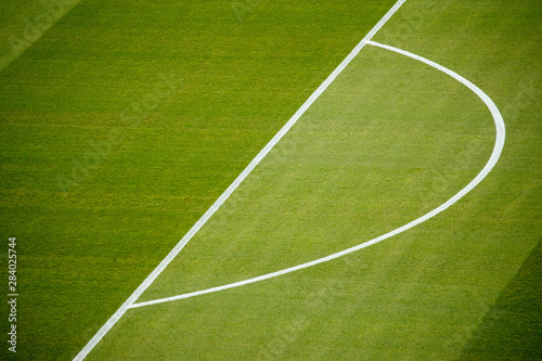 View on a football soccer pitch © thomathzac23