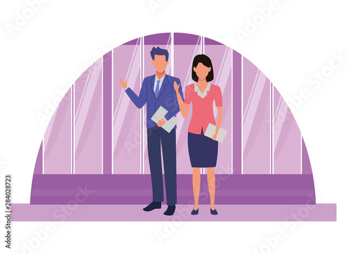Executive business entrepreneur couple