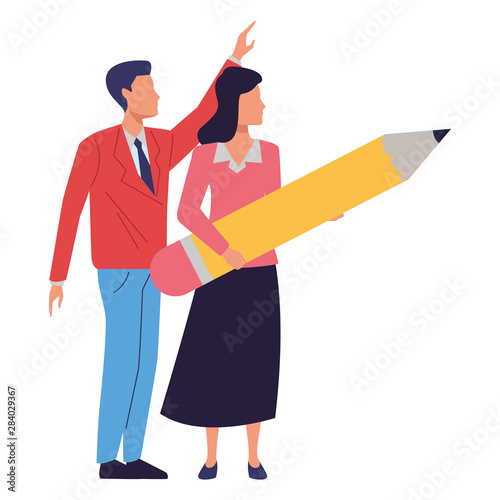 Executive business entrepreneur couple
