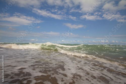 scenic view of the sea and waves