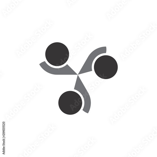 People Group logo design vector