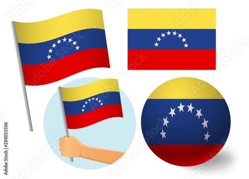venezuela flag icon set