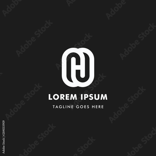 Logo Letter N Unique, Concept Letter N Monogram, Simple Design.