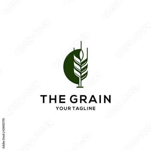 Grain Logo Design Vector Template