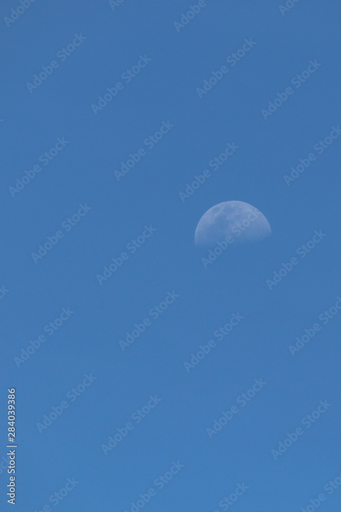 moon in dusk sky moon in dusk sky