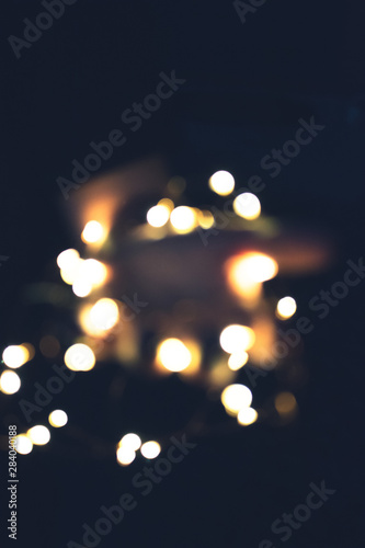 Fairy Lights On Hand Abstract Fantasy Background,Close-up Of hands © Joshua