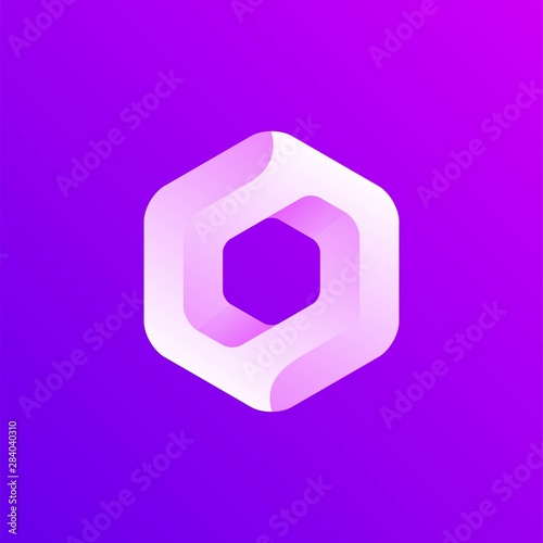 hexagon icon logo