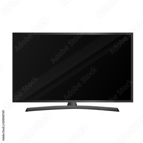 Tv plasma isolate on a white background. Vector graphics.
