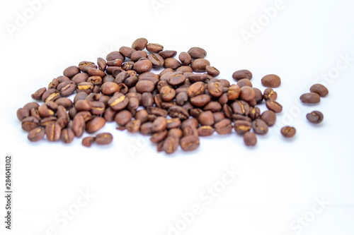 coffee bean isolated white background
