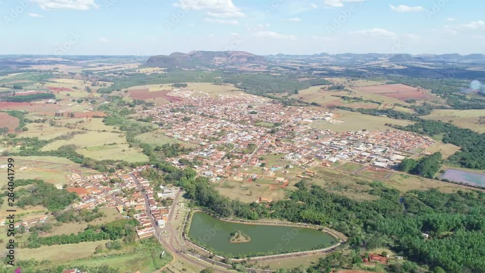 Aerial view of Santo Antonio da Alegria city, Sao Paulo / Brazil. 4K Footage. Aerial view of Santo Antonio da Alegria city, Sao Paulo / Brazil. 4K Footage.