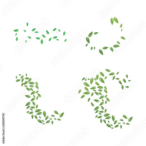 Green leaf logo ecology nature