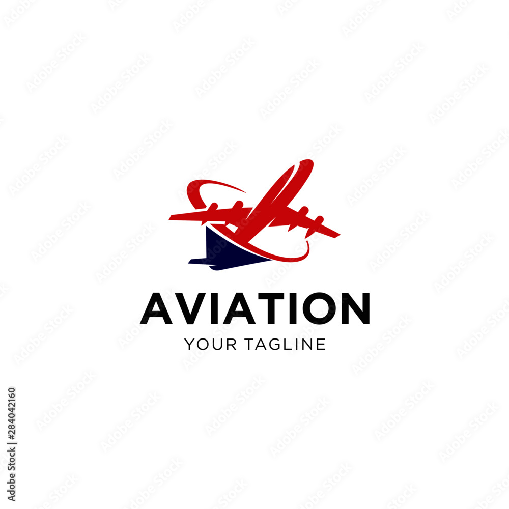 Aviation Logo Design Vector Template