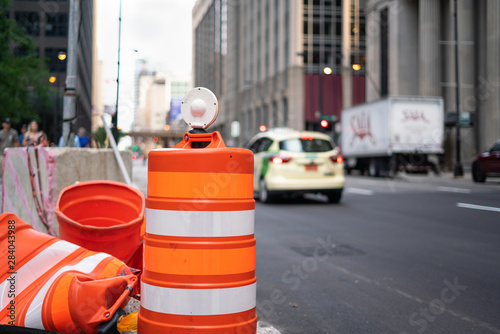 Traffic Cones with Taxi