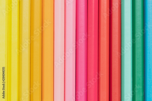 Close up set of multicolor penclis background photo