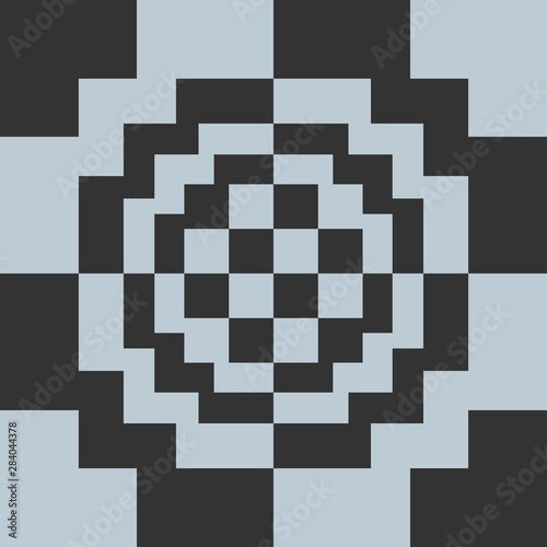 Squares and Geometric Shapes Pattern
