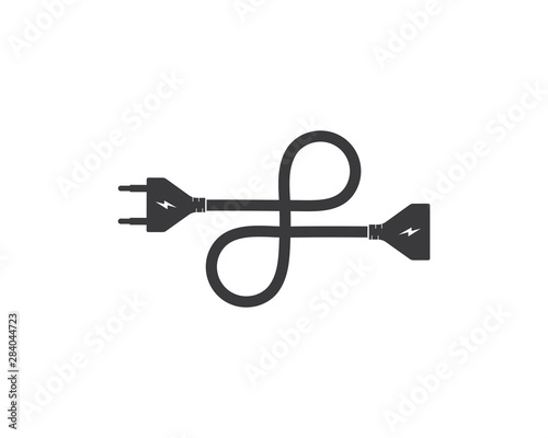 electric socket plug vector,illustration