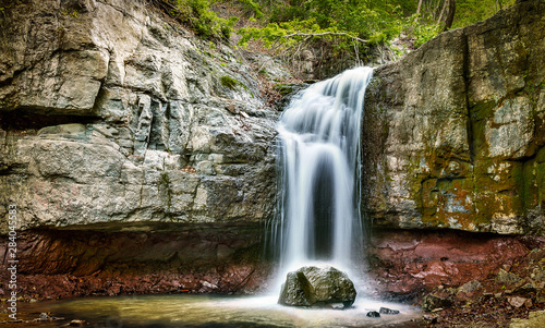 Waterfall longexposure Stream Forest Rocks Cascade