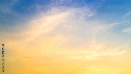 Fototapeta Naklejka Na Ścianę i Meble -  Sunset sky for background,sunrise sky and cloud at morning,nature for design art work.