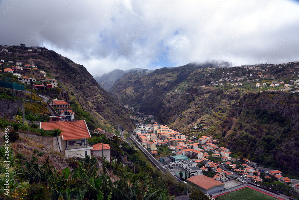 Landscapes of Ribeira Brava, Madeira - Portugal.