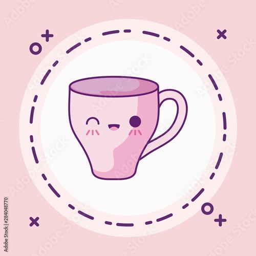 cute cup ceramic kawaii style