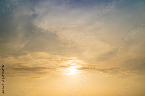 Sunset sky for background,sunrise sky and cloud at morning,nature for design art work.