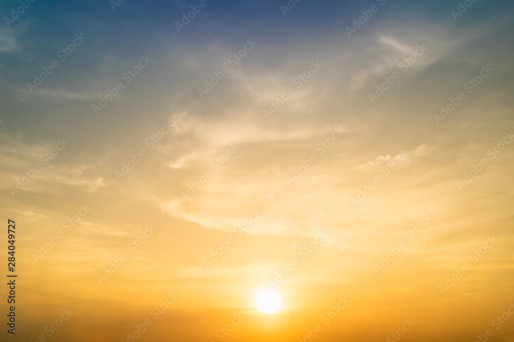 Sunset sky for background,sunrise sky and cloud at morning,nature for design art work. Sunset sky for background,sunrise sky and cloud at morning,nature for design art work.