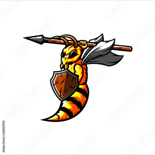 Hornet gaming logo, hornet vector