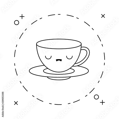cute cup ceramic kawaii style