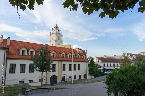 The vintage building in Vilnius city  Lithuania