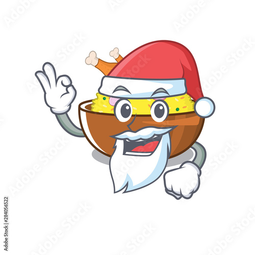 Santa chicken biryani with in cartoon shape