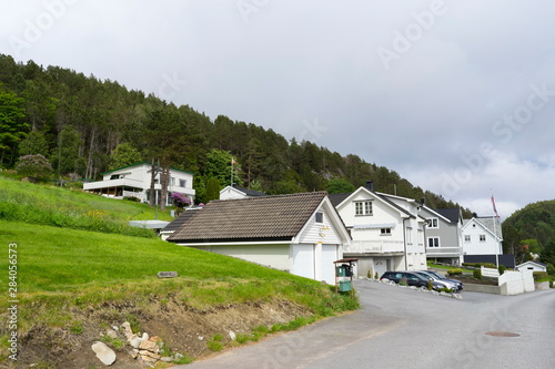 Wallpaper Mural Rural houses in Alesund village in summer, Norway Torontodigital.ca
