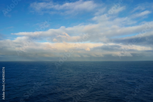 Sunset on the Norwegian Sea off the coast of Norway
