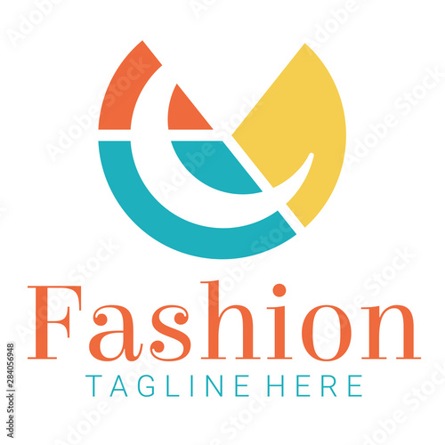fashion stylish abstract company logo