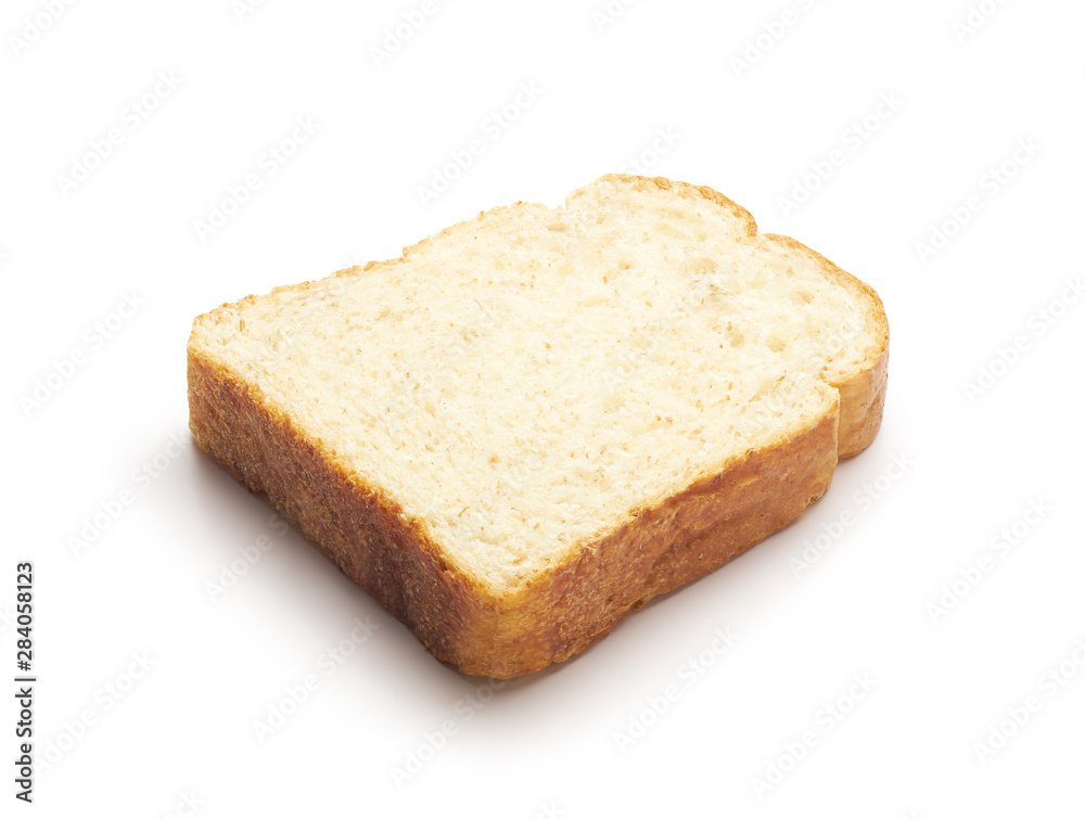 Sliced of bread isolated on white background Sliced of bread isolated on white background