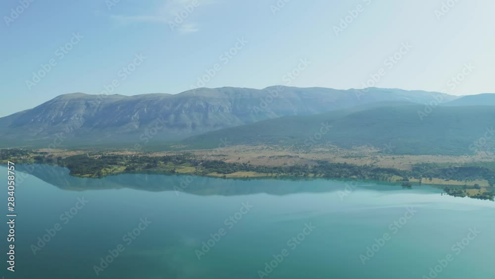 Reservoir lake Peruca at the river Cetina, Croatia Reservoir lake Peruca at the river Cetina, Croatia
