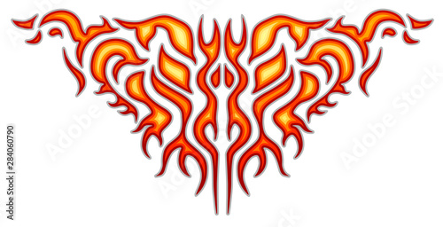 Vehicle sticker - burning f...