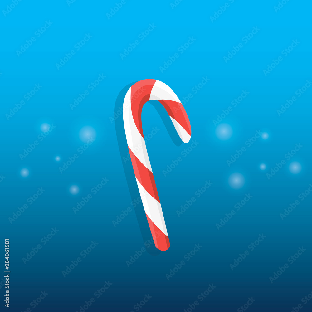 Fototapeta premium Candy. Single flat icon on the button. Vector illustration.