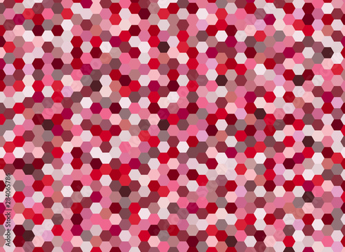 Red hexagonal abstract background design