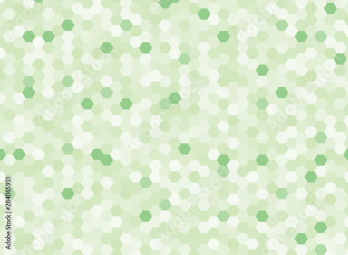 Green hexagonal abstract background design