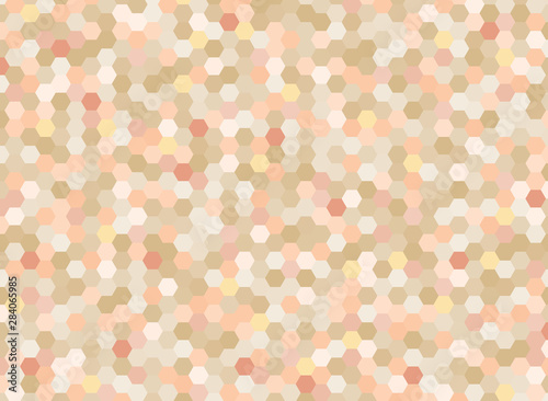 Orange hexagonal abstract background design