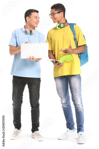 Portrait of young students ...