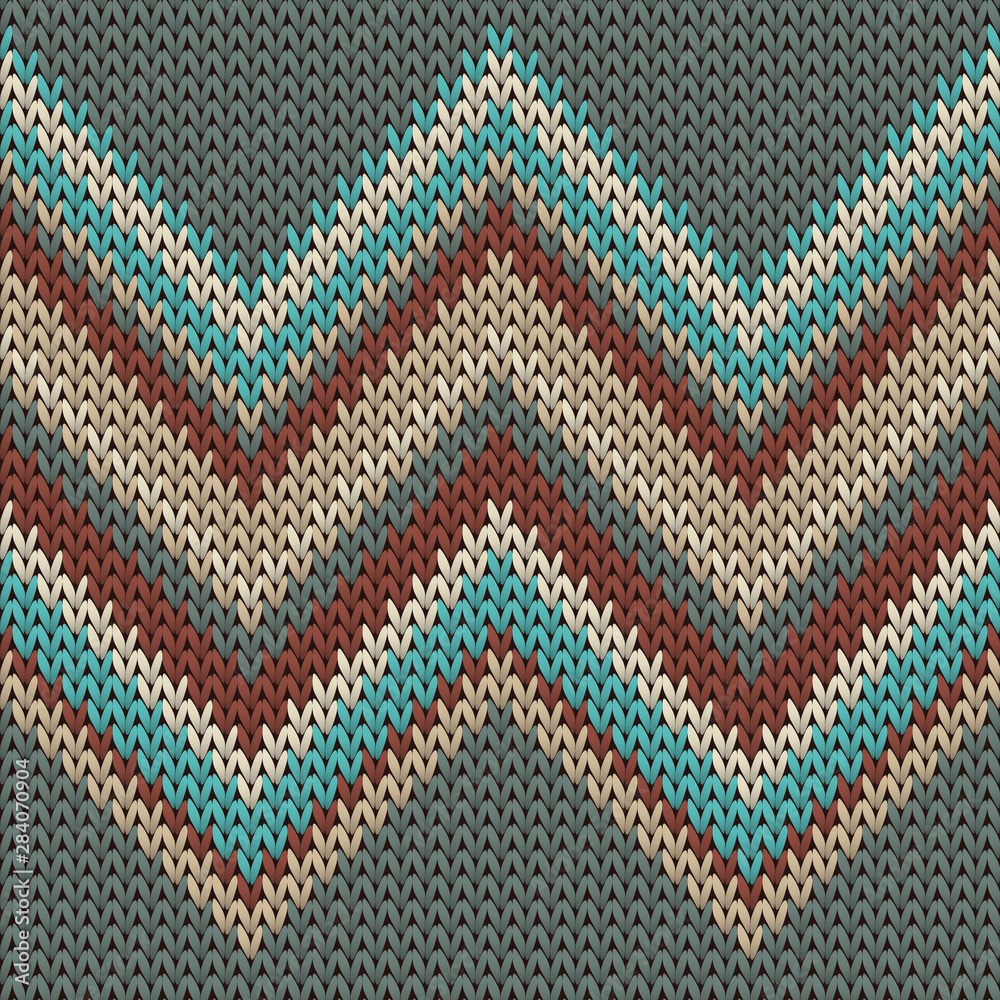 Trendy zig zal lines knit texture geometric 