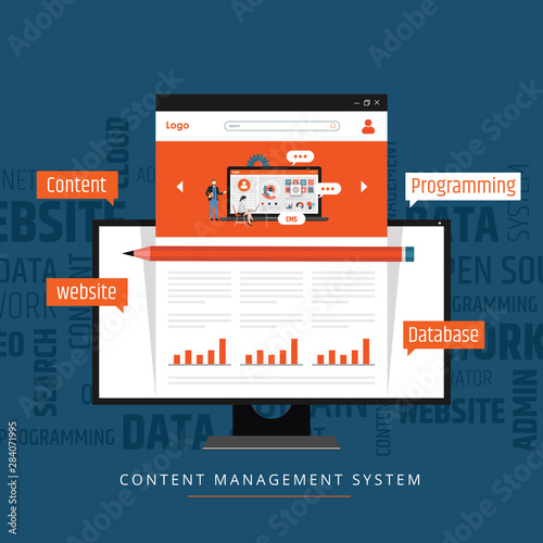cms content management system concept