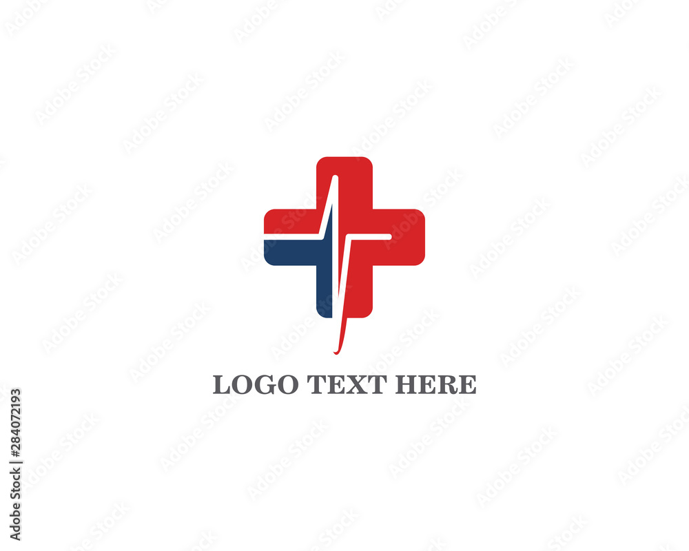 Art design Heartbeat logo template vector
